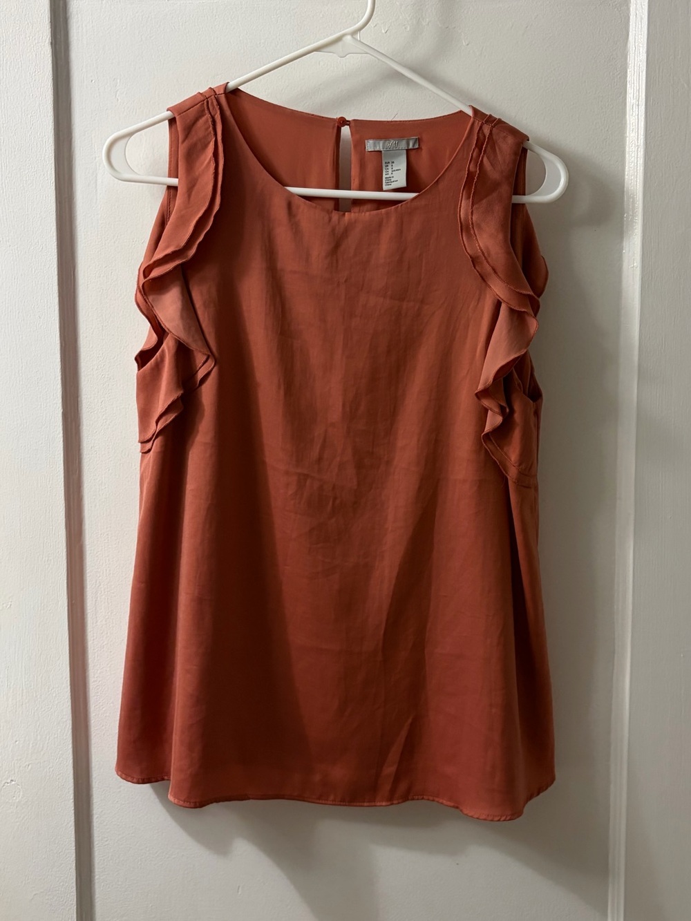 H&M Ruffle Sleeve Tank Top